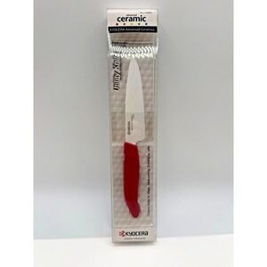 Kyocera Advanced Ceramic Revolution Series 4.5-inch Utility Knife, FK-110 WH-RD